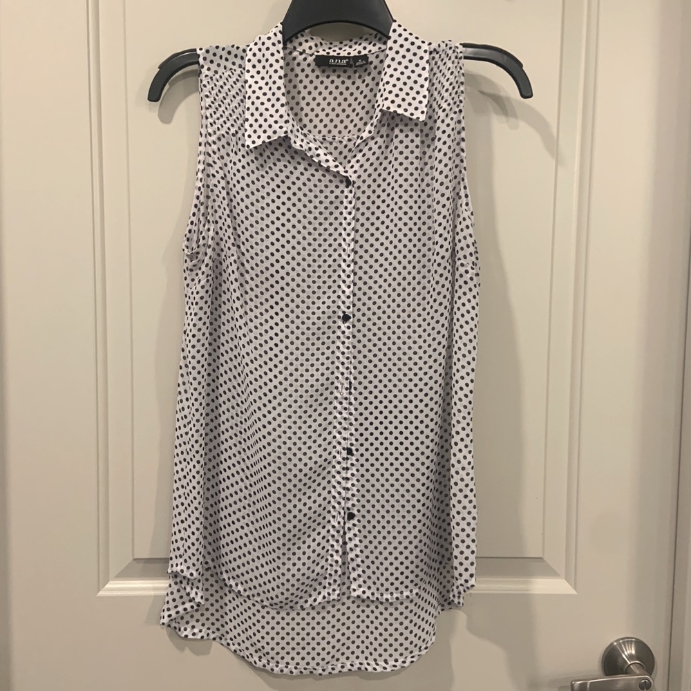 Women’s sleeveless sheer blouse